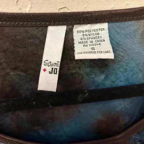 Fairy Y2K Sami + Jo top small. Velvet floral burnout Whimsigoth corset style - Picture 4 of 7